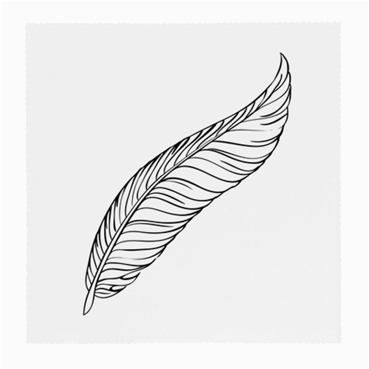 Feather Line Art Medium Glasses Cloth (2-Side)