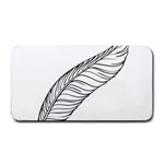 Feather Line Art Medium Bar Mats 16 x8.5  Bar Mat