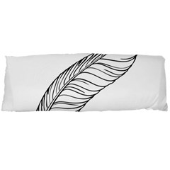 Feather Line Art Body Pillow Case Dakimakura (two Sides) by Simbadda