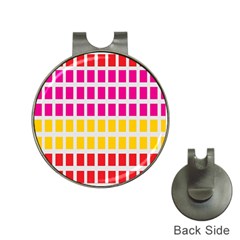 Squares Pattern Background Colorful Squares Wallpaper Hat Clips With Golf Markers by Simbadda