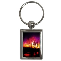 Fall Forest Background Key Chains (rectangle)  by Simbadda