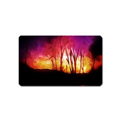 Fall Forest Background Magnet (name Card) by Simbadda