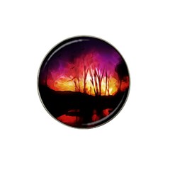 Fall Forest Background Hat Clip Ball Marker (10 Pack) by Simbadda