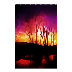 Fall Forest Background Shower Curtain 48  X 72  (small)  by Simbadda