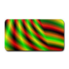 Neon Color Fractal Lines Medium Bar Mats by Simbadda