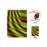 Neon Color Fractal Lines Playing Cards (Mini)  Back