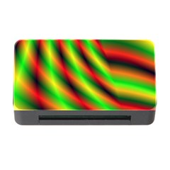 Neon Color Fractal Lines Memory Card Reader With Cf by Simbadda