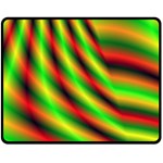 Neon Color Fractal Lines Double Sided Fleece Blanket (Medium)  58.8 x47.4  Blanket Front