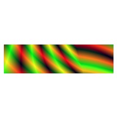 Neon Color Fractal Lines Satin Scarf (oblong) by Simbadda