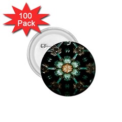 Kaleidoscope With Bits Of Colorful Translucent Glass In A Cylinder Filled With Mirrors 1 75  Buttons (100 Pack)  by Simbadda