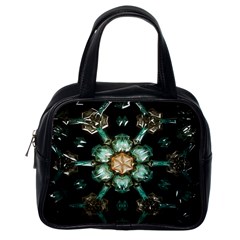 Kaleidoscope With Bits Of Colorful Translucent Glass In A Cylinder Filled With Mirrors Classic Handbags (one Side) by Simbadda