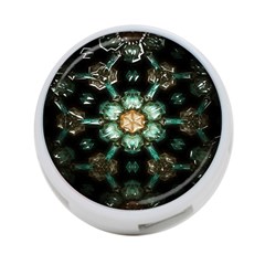 Kaleidoscope With Bits Of Colorful Translucent Glass In A Cylinder Filled With Mirrors 4-port Usb Hub (one Side) by Simbadda