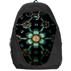 Kaleidoscope With Bits Of Colorful Translucent Glass In A Cylinder Filled With Mirrors Backpack Bag by Simbadda