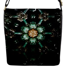 Kaleidoscope With Bits Of Colorful Translucent Glass In A Cylinder Filled With Mirrors Flap Messenger Bag (s) by Simbadda