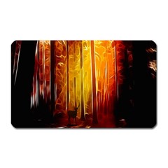 Artistic Effect Fractal Forest Background Magnet (rectangular) by Simbadda