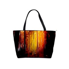 Artistic Effect Fractal Forest Background Shoulder Handbags by Simbadda