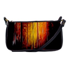 Artistic Effect Fractal Forest Background Shoulder Clutch Bags by Simbadda