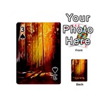 Artistic Effect Fractal Forest Background Playing Cards 54 (Mini)  Front - Spade3