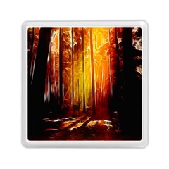 Artistic Effect Fractal Forest Background Memory Card Reader (square)  by Simbadda