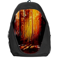 Artistic Effect Fractal Forest Background Backpack Bag by Simbadda