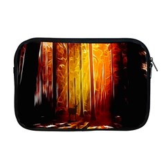 Artistic Effect Fractal Forest Background Apple Macbook Pro 17  Zipper Case by Simbadda