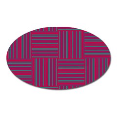 Pattern Oval Magnet by Valentinaart