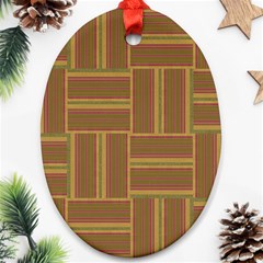 Pattern Oval Ornament (two Sides) by Valentinaart