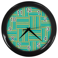 Pattern Wall Clocks (black)