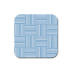 Pattern Rubber Square Coaster (4 Pack)  by Valentinaart