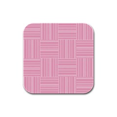 Pattern Rubber Square Coaster (4 Pack)  by Valentinaart