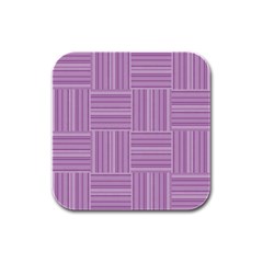 Pattern Rubber Square Coaster (4 Pack)  by Valentinaart