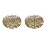 Ceiba Tree At Dry Forest Guayas District   Ecuador Cufflinks (Oval) Front(Pair)