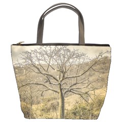 Ceiba Tree At Dry Forest Guayas District   Ecuador Bucket Bags by dflcprints