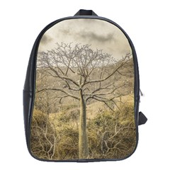 Ceiba Tree At Dry Forest Guayas District   Ecuador School Bags (xl)  by dflcprints