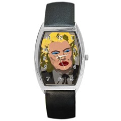 Happy Birthday Mr  President  Barrel Style Metal Watch by Valentinaart