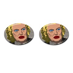 Happy Birthday Mr  President  Cufflinks (oval) by Valentinaart