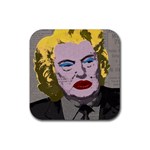 Happy Birthday Mr. President  Rubber Coaster (Square)  Front