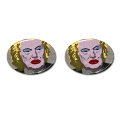 Happy Birthday Mr  President  Cufflinks (oval) by Valentinaart