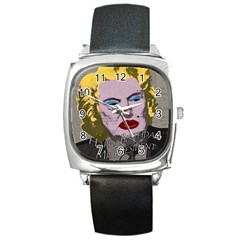 Happy Birthday Mr  President  Square Metal Watch by Valentinaart