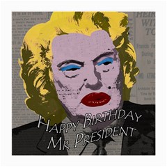 Happy Birthday Mr  President  Medium Glasses Cloth (2-side)