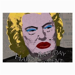 Happy Birthday Mr  President  Large Glasses Cloth (2-side)