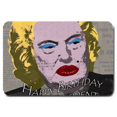 Happy Birthday Mr  President  Large Doormat 