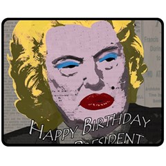 Happy Birthday Mr  President  Fleece Blanket (medium)  by Valentinaart