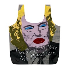 Happy Birthday Mr  President  Full Print Recycle Bags (l)  by Valentinaart