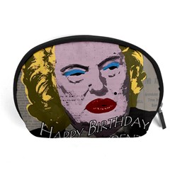 Happy Birthday Mr  President  Accessory Pouches (large)  by Valentinaart