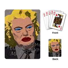 Happy Birthday Mr  President  Playing Card by Valentinaart