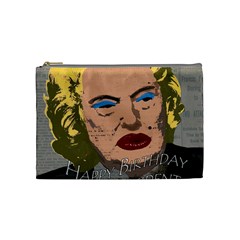 Happy Birthday Mr  President  Cosmetic Bag (medium)  by Valentinaart