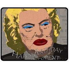 Happy Birthday Mr  President  Fleece Blanket (medium) 