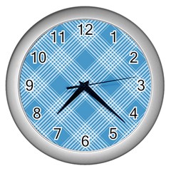 Pattern Wall Clocks (Silver) 