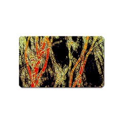 Artistic Effect Fractal Forest Background Magnet (name Card) by Simbadda